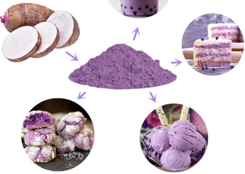 taro powder application